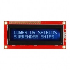 [LCD-18160] 기본 16x2 캐랙터 LCD - White on Black 5V (SparkFun Basic 16x2 Character LCD - White on Black, 5V (with Headers))